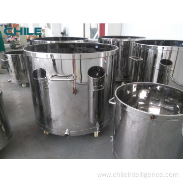 Stainless steel mixing tank with wheels